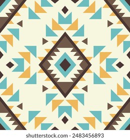 Ethnic abstract havajo pattern. Aztec geometric art ornament print. Design for carpet, wallpaper, clothing, wrapping, fabric, cover, textile