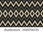 Ethnic abstract ikat art. Aztec ornament print. geometric ethnic pattern seamless  color oriental.  Design for background ,curtain, carpet, wallpaper, clothing, wrapping, Batik, vector illustration.