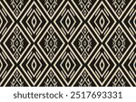 Ethnic abstract ikat art. Aztec ornament print. geometric ethnic pattern seamless  color oriental.  Design for background ,curtain, carpet, wallpaper, clothing, wrapping, Batik, vector illustration.