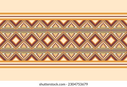 Ethnic abstract ikat art. Aztec ornament print. geometric ethnic pattern seamless  color oriental.  Design for background ,curtain, carpet, wallpaper, clothing, wrapping, Batik, vector illustration.