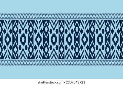 Ethnic abstract ikat art. Aztec ornament print. geometric ethnic pattern seamless  color oriental.  Design for background ,curtain, carpet, wallpaper, clothing, wrapping, Batik, vector illustration.