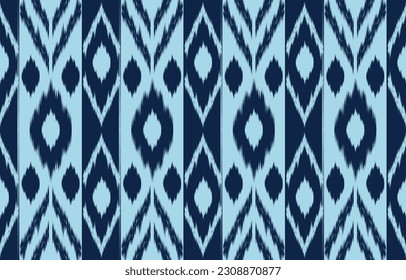 Ethnic abstract ikat art. Aztec ornament print. geometric ethnic pattern seamless  color oriental.  Design for background ,curtain, carpet, wallpaper, clothing, wrapping, Batik, vector illustration.