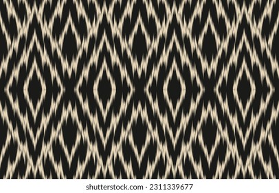 Ethnic abstract ikat art. Aztec ornament print. geometric ethnic pattern seamless  color oriental.  Design for background ,curtain, carpet, wallpaper, clothing, wrapping, Batik, vector illustration.