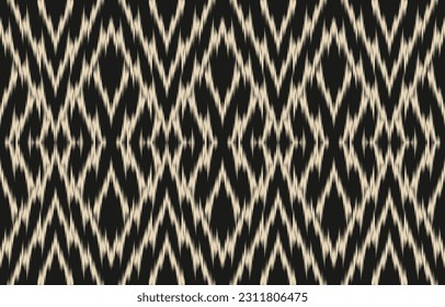 Ethnic abstract ikat art. Aztec ornament print. geometric ethnic pattern seamless  color oriental.  Design for background ,curtain, carpet, wallpaper, clothing, wrapping, Batik, vector illustration.