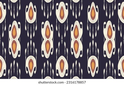 Ethnic abstract ikat art. Aztec ornament print. geometric ethnic pattern seamless  color oriental.  Design for background ,curtain, carpet, wallpaper, clothing, wrapping, Batik, vector illustration.