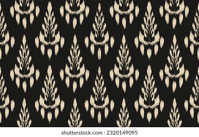 Ethnic abstract ikat art. Aztec ornament print. geometric ethnic pattern seamless  color oriental.  Design for background ,curtain, carpet, wallpaper, clothing, wrapping, Batik, vector illustration.