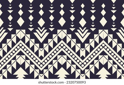Ethnic abstract ikat art. Aztec ornament print. geometric ethnic pattern seamless  color oriental.  Design for background ,curtain, carpet, wallpaper, clothing, wrapping, Batik, vector illustration.