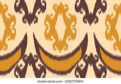 Ethnic abstract ikat art. Aztec ornament print. geometric ethnic pattern seamless  color oriental.  Design for background ,curtain, carpet, wallpaper, clothing, wrapping, Batik, vector illustration.