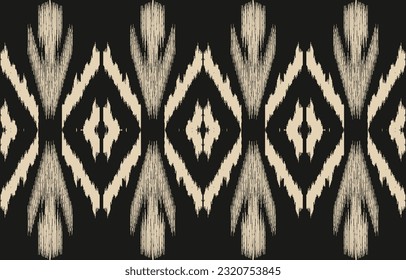 Ethnic abstract ikat art. Aztec ornament print. geometric ethnic pattern seamless  color oriental.  Design for background ,curtain, carpet, wallpaper, clothing, wrapping, Batik, vector illustration.