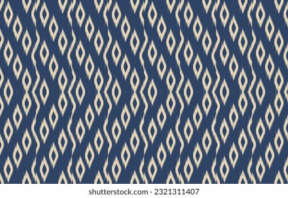 Ethnic abstract ikat art. Aztec ornament print. geometric ethnic pattern seamless  color oriental.  Design for background ,curtain, carpet, wallpaper, clothing, wrapping, Batik, vector illustration.