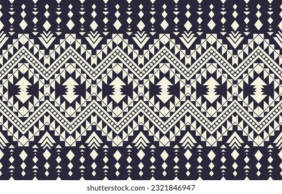 Ethnic abstract ikat art. Aztec ornament print. geometric ethnic pattern seamless  color oriental.  Design for background ,curtain, carpet, wallpaper, clothing, wrapping, Batik, vector illustration.