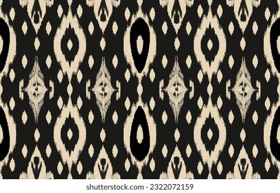 Ethnic abstract ikat art. Aztec ornament print. geometric ethnic pattern seamless  color oriental.  Design for background ,curtain, carpet, wallpaper, clothing, wrapping, Batik, vector illustration.