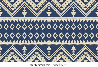 Ethnic abstract ikat art. Aztec ornament print. geometric ethnic pattern seamless  color oriental.  Design for background ,curtain, carpet, wallpaper, clothing, wrapping, Batik, vector illustration.