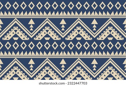 Ethnic abstract ikat art. Aztec ornament print. geometric ethnic pattern seamless  color oriental.  Design for background ,curtain, carpet, wallpaper, clothing, wrapping, Batik, vector illustration.