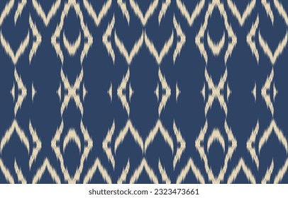 Ethnic abstract ikat art. Aztec ornament print. geometric ethnic pattern seamless  color oriental.  Design for background ,curtain, carpet, wallpaper, clothing, wrapping, Batik, vector illustration.