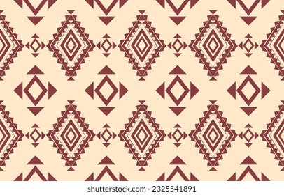 Ethnic abstract ikat art. Aztec ornament print. geometric ethnic pattern seamless  color oriental.  Design for background ,curtain, carpet, wallpaper, clothing, wrapping, Batik, vector illustration.
