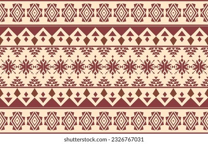 Ethnic abstract ikat art. Aztec ornament print. geometric ethnic pattern seamless  color oriental.  Design for background ,curtain, carpet, wallpaper, clothing, wrapping, Batik, vector illustration.