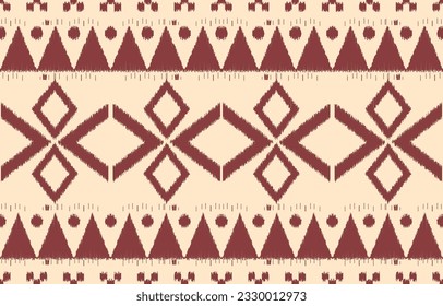 Ethnic abstract ikat art. Aztec ornament print. geometric ethnic pattern seamless  color oriental.  Design for background ,curtain, carpet, wallpaper, clothing, wrapping, Batik, vector illustration.