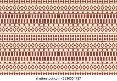 Ethnic abstract ikat art. Aztec ornament print. geometric ethnic pattern seamless  color oriental.  Design for background ,curtain, carpet, wallpaper, clothing, wrapping, Batik, vector illustration.