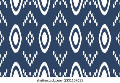 Ethnic abstract ikat art. Aztec ornament print. geometric ethnic pattern seamless  color oriental.  Design for background ,curtain, carpet, wallpaper, clothing, wrapping, Batik, vector illustration.