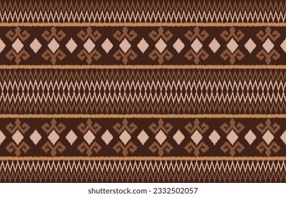 Ethnic abstract ikat art. Aztec ornament print. geometric ethnic pattern seamless  color oriental.  Design for background ,curtain, carpet, wallpaper, clothing, wrapping, Batik, vector illustration.