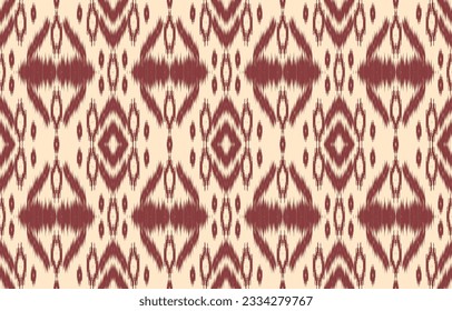 Ethnic abstract ikat art. Aztec ornament print. geometric ethnic pattern seamless  color oriental.  Design for background ,curtain, carpet, wallpaper, clothing, wrapping, Batik, vector illustration.