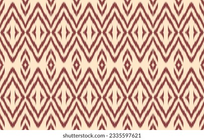 Ethnic abstract ikat art. Aztec ornament print. geometric ethnic pattern seamless  color oriental.  Design for background ,curtain, carpet, wallpaper, clothing, wrapping, Batik, vector illustration.
