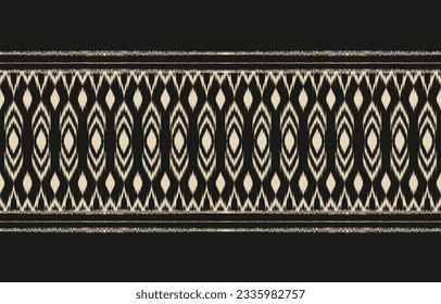 Ethnic abstract ikat art. Aztec ornament print. geometric ethnic pattern seamless  color oriental.  Design for background ,curtain, carpet, wallpaper, clothing, wrapping, Batik, vector illustration.