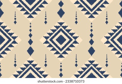 Ethnic abstract ikat art. Aztec ornament print. geometric ethnic pattern seamless  color oriental.  Design for background ,curtain, carpet, wallpaper, clothing, wrapping, Batik, vector illustration.