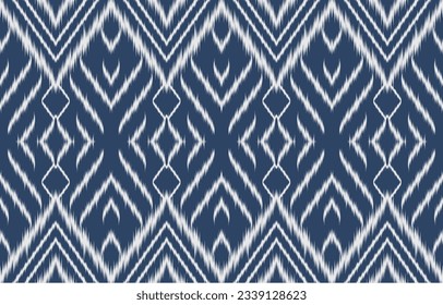 Ethnic abstract ikat art. Aztec ornament print. geometric ethnic pattern seamless  color oriental.  Design for background ,curtain, carpet, wallpaper, clothing, wrapping, Batik, vector illustration.