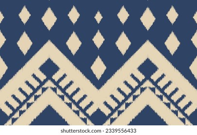 Ethnic abstract ikat art. Aztec ornament print. geometric ethnic pattern seamless  color oriental.  Design for background ,curtain, carpet, wallpaper, clothing, wrapping, Batik, vector illustration.