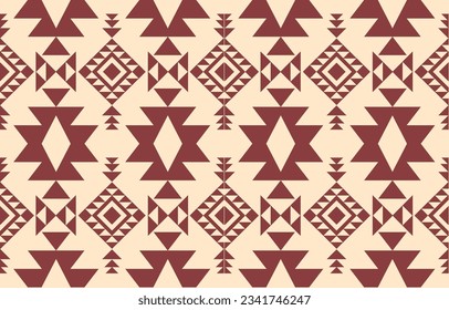 Ethnic abstract ikat art. Aztec ornament print. geometric ethnic pattern seamless  color oriental.  Design for background ,curtain, carpet, wallpaper, clothing, wrapping, Batik, vector illustration.