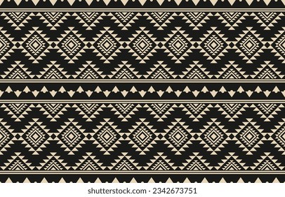 Ethnic abstract ikat art. Aztec ornament print. geometric ethnic pattern seamless  color oriental.  Design for background ,curtain, carpet, wallpaper, clothing, wrapping, Batik, vector illustration.