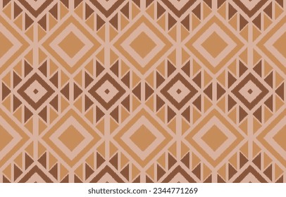 Ethnic abstract ikat art. Aztec ornament print. geometric ethnic pattern seamless  color oriental.  Design for background ,curtain, carpet, wallpaper, clothing, wrapping, Batik, vector illustration.