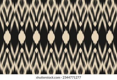 Ethnic abstract ikat art. Aztec ornament print. geometric ethnic pattern seamless  color oriental.  Design for background ,curtain, carpet, wallpaper, clothing, wrapping, Batik, vector illustration.