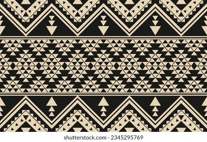 Ethnic abstract ikat art. Aztec ornament print. geometric ethnic pattern seamless  color oriental.  Design for background ,curtain, carpet, wallpaper, clothing, wrapping, Batik, vector illustration.