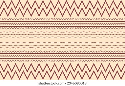 Ethnic abstract ikat art. Aztec ornament print. geometric ethnic pattern seamless  color oriental.  Design for background ,curtain, carpet, wallpaper, clothing, wrapping, Batik, vector illustration.