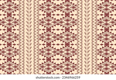 Ethnic abstract ikat art. Aztec ornament print. geometric ethnic pattern seamless  color oriental.  Design for background ,curtain, carpet, wallpaper, clothing, wrapping, Batik, vector illustration.