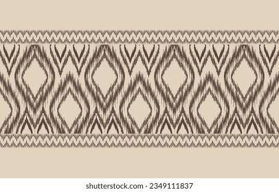 Ethnic abstract ikat art. Aztec ornament print. geometric ethnic pattern seamless  color oriental.  Design for background ,curtain, carpet, wallpaper, clothing, wrapping, Batik, vector illustration.