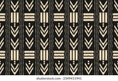 Ethnic abstract ikat art. Aztec ornament print. geometric ethnic pattern seamless  color oriental.  Design for background ,curtain, carpet, wallpaper, clothing, wrapping, Batik, vector illustration.