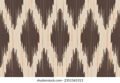 Ethnic abstract ikat art. Aztec ornament print. geometric ethnic pattern seamless  color oriental.  Design for background ,curtain, carpet, wallpaper, clothing, wrapping, Batik, vector illustration.