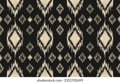 Ethnic abstract ikat art. Aztec ornament print. geometric ethnic pattern seamless  color oriental.  Design for background ,curtain, carpet, wallpaper, clothing, wrapping, Batik, vector illustration.