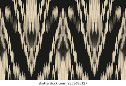 Ethnic abstract ikat art. Aztec ornament print. geometric ethnic pattern seamless  color oriental.  Design for background ,curtain, carpet, wallpaper, clothing, wrapping, Batik, vector illustration.