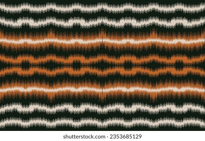 Ethnic abstract ikat art. Aztec ornament print. geometric ethnic pattern seamless  color oriental.  Design for background ,curtain, carpet, wallpaper, clothing, wrapping, Batik, vector illustration.