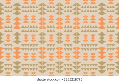 Ethnic abstract ikat art. Aztec ornament print. geometric ethnic pattern seamless  color oriental.  Design for background ,curtain, carpet, wallpaper, clothing, wrapping, Batik, vector illustration.