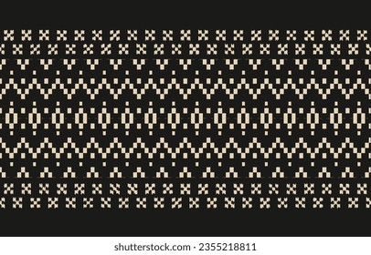 Ethnic abstract ikat art. Aztec ornament print. geometric ethnic pattern seamless  color oriental.  Design for background ,curtain, carpet, wallpaper, clothing, wrapping, Batik, vector illustration.