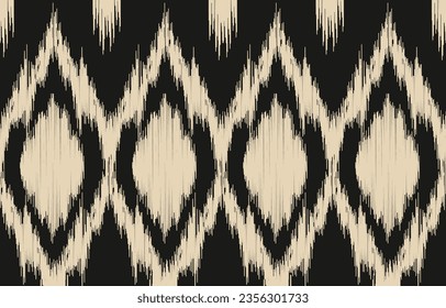 Ethnic abstract ikat art. Aztec ornament print. geometric ethnic pattern seamless  color oriental.  Design for background ,curtain, carpet, wallpaper, clothing, wrapping, Batik, vector illustration.