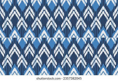 Ethnic abstract ikat art. Aztec ornament print. geometric ethnic pattern seamless  color oriental.  Design for background ,curtain, carpet, wallpaper, clothing, wrapping, Batik, vector illustration.