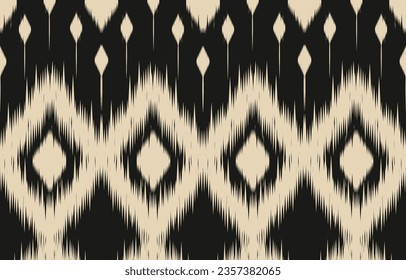 Ethnic abstract ikat art. Aztec ornament print. geometric ethnic pattern seamless  color oriental.  Design for background ,curtain, carpet, wallpaper, clothing, wrapping, Batik, vector illustration.