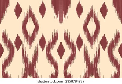 Ethnic abstract ikat art. Aztec ornament print. geometric ethnic pattern seamless  color oriental.  Design for background ,curtain, carpet, wallpaper, clothing, wrapping, Batik, vector illustration.